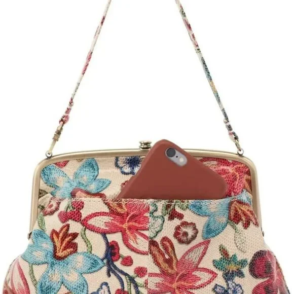 NWT New Hobo Lana Crossbody Baguette Clutch Leather Retired Rare